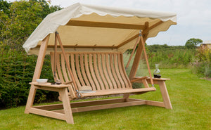 Alexander Rose - Roble Bengal Swing Seat with Ecru Canopy