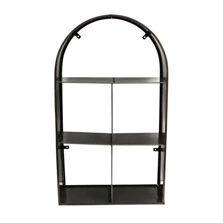 Archway Sculptural Log Storage Natural Black H125cm W73cm