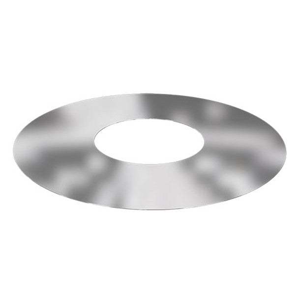 7” Insulated Twin Wall - 1 Part Round Finishing Plates - Stainless Steel