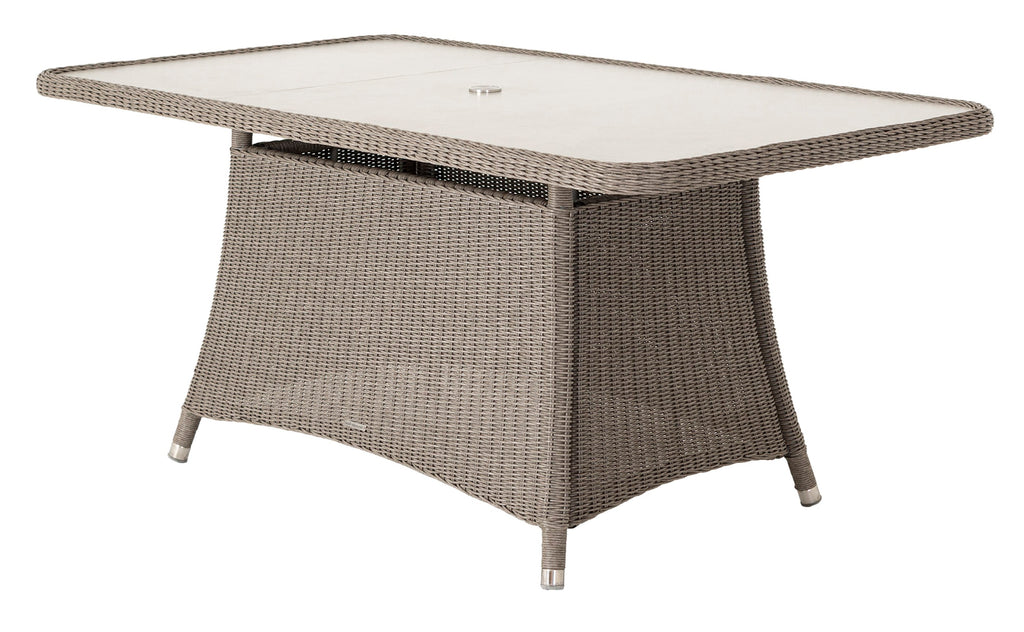 Alexander Rose - Hazelmere Grey Rectangular 6 Seat Dining Table 1.65m x 0.95m