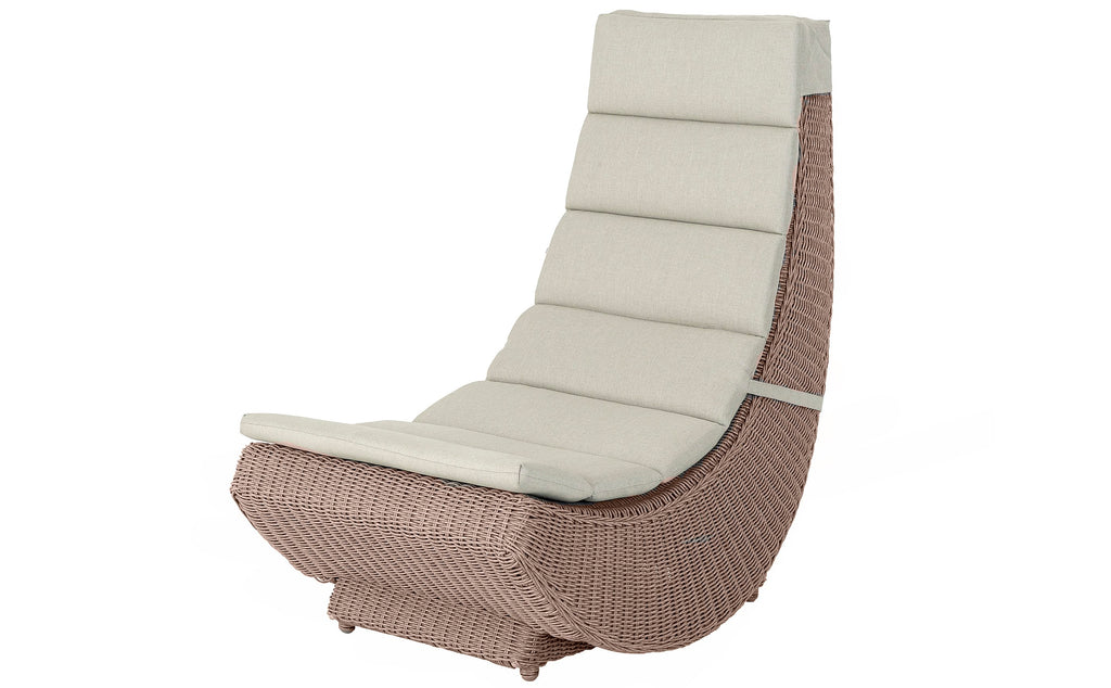 Alexander Rose - Hazelmere Natural Lazy Chair with Pistachio Cushion