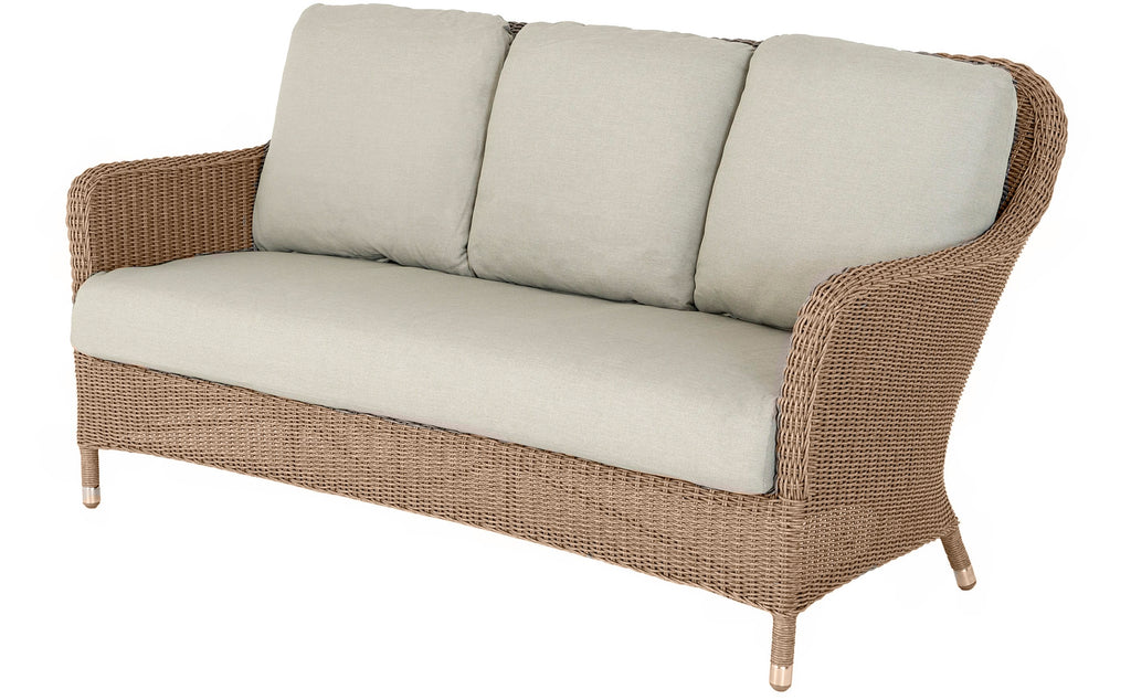 Alexander Rose - Hazelmere Natural Loveseat with Pistachio Cushion