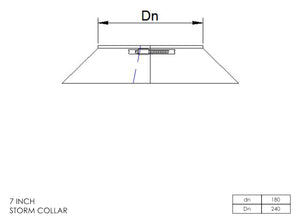 7” Insulated Twin Wall - Storm Collar - Matt Black