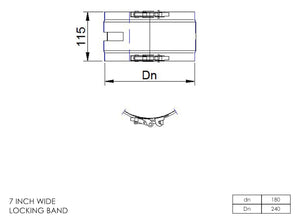 7” Insulated Twin Wall - Locking Bands - Matt Black