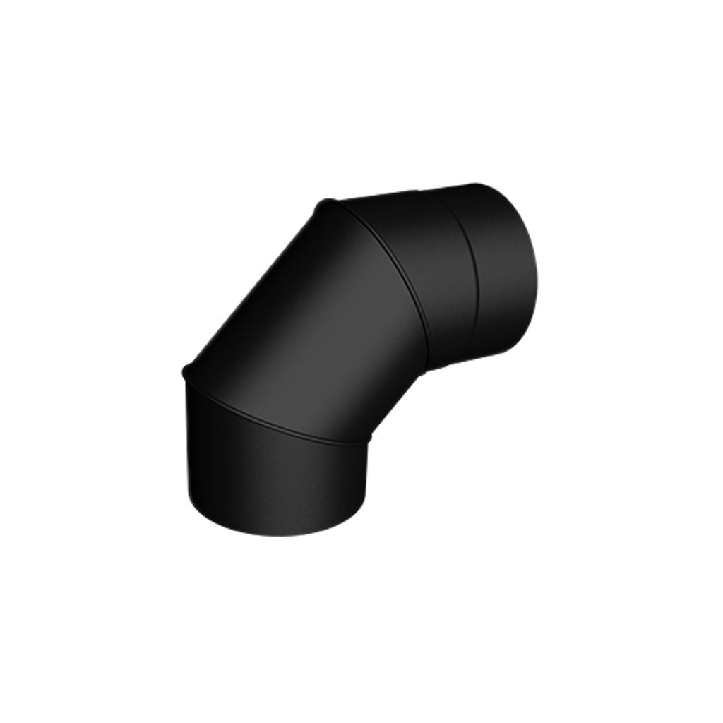 5" Stove Pipe -  Elbows - Matt Black