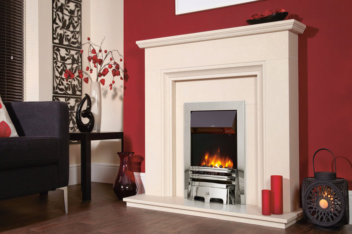 Celsi - Accent Fires - 16" Traditional Chrome Inset Electric Fire