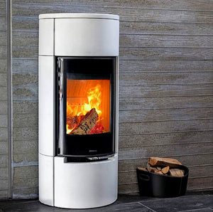 Aduro 9 Lux Beton White Ceramic Modern Fire