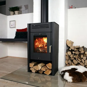 Aduro Asgard 1 With Log Storage and Glass Hearth