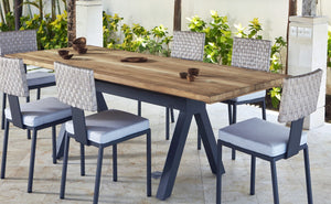 Skyline Design - Alaska Carbon 6-Seat Rectangle Dining Table