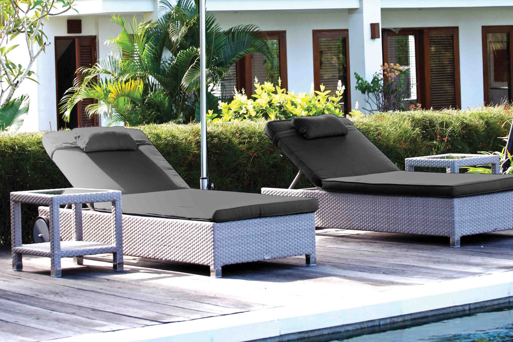 Skyline Design - Anzio - 2 Seat Sun Lounger Set with Side Tables