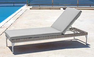 Skyline Design - Brafta Silver Walnut - 4 Seat Sun Lounger Set with Side Tables