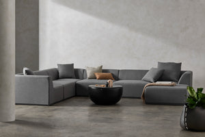 Blinde Design Relax O37 Modular Sofa Flanelle
