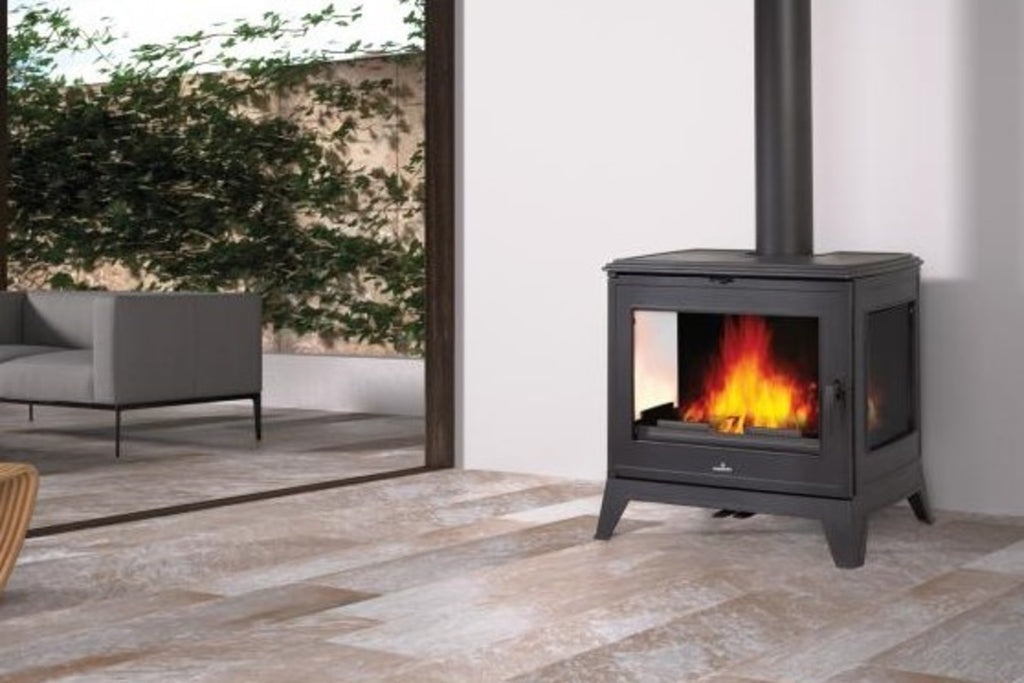 Bronpi - Bury 14 - 14.6kW Side Glass Freestanding Wood Stove