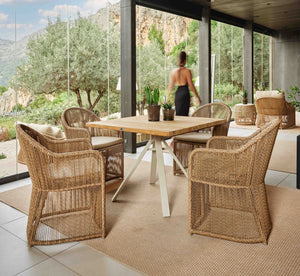Skyline Design - Calyxto - 4 Seat Outdoor Dining Set with Alaska Dining Table