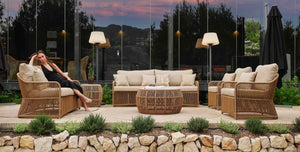 Skyline Design - Calyxto - 7 Seat Outdoor Lounge Set with Coffee and Side Table