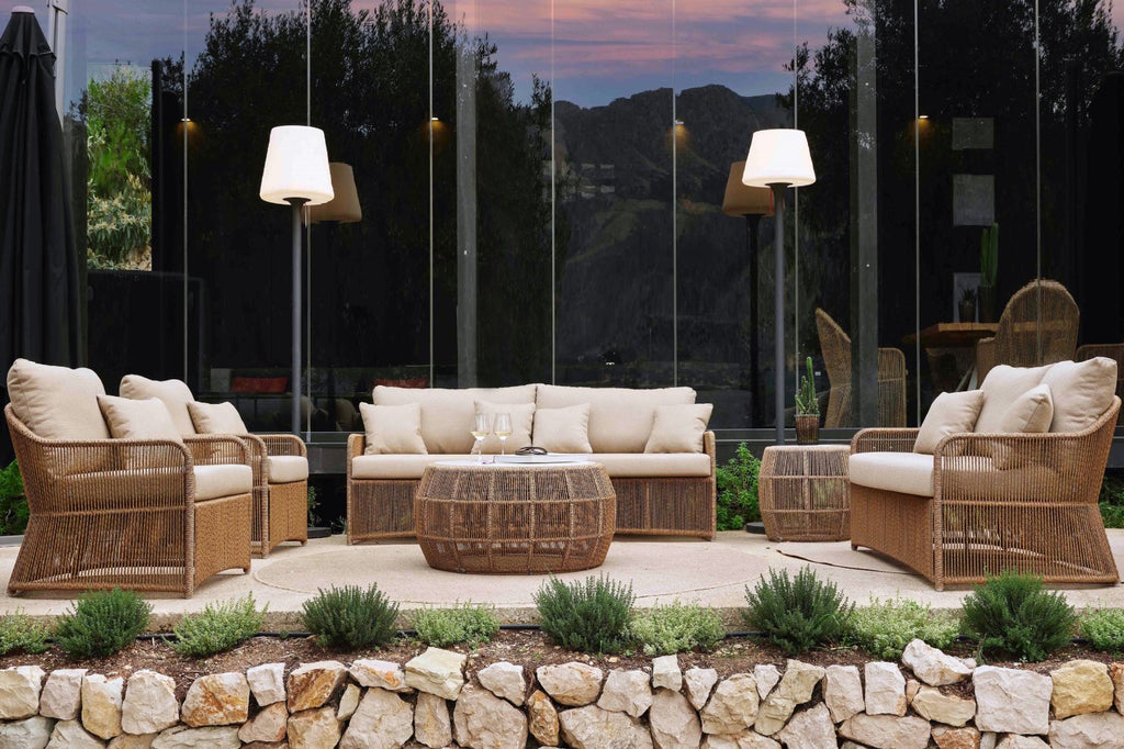 Skyline Design - Calyxto - 7 Seat Outdoor Lounge Set with Coffee and Side Table