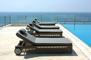Skyline Design - Castries - 4 Seat Sun Lounger Set with Side Tables