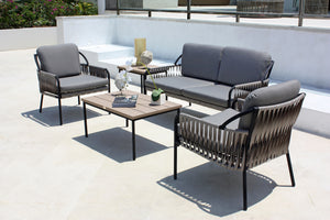Skyline Design - Chatham - 4 Seat Outdoor Lounge Set with Coffee and Side Table