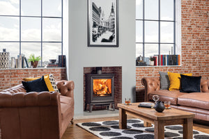 Chesterfield 5 Wide Multifuel Stove with optional long legs