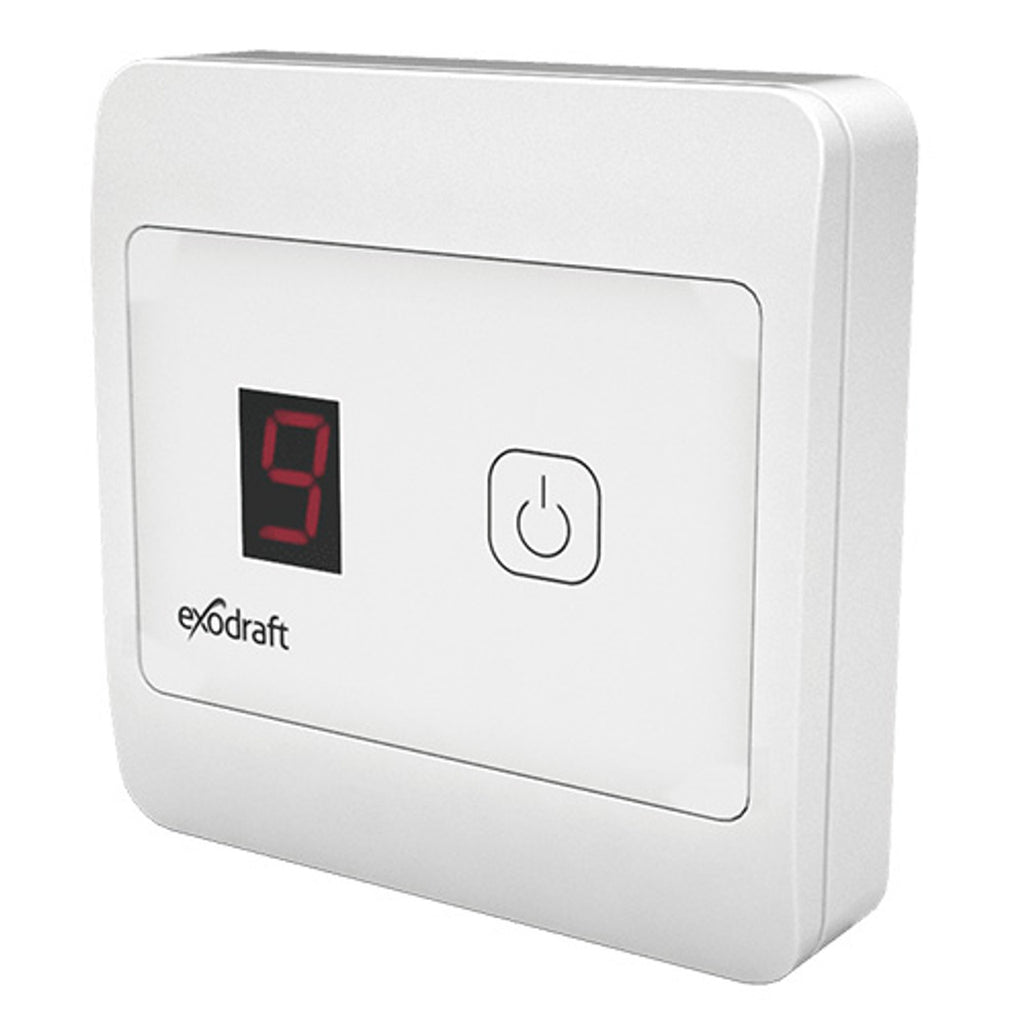 Exodraft Chimney Fans - Control System with Speed Control and Temperature Sensor, Max. 1.2A