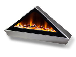Celsi - Electriflame Fires - VR Louvre Silver Wall Mounted Electric Fire