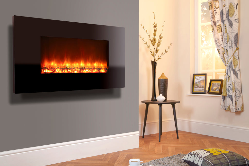 Celsi - Electriflame Fires -  XD 1300 Piano Black Wall Mounted Electric Fire