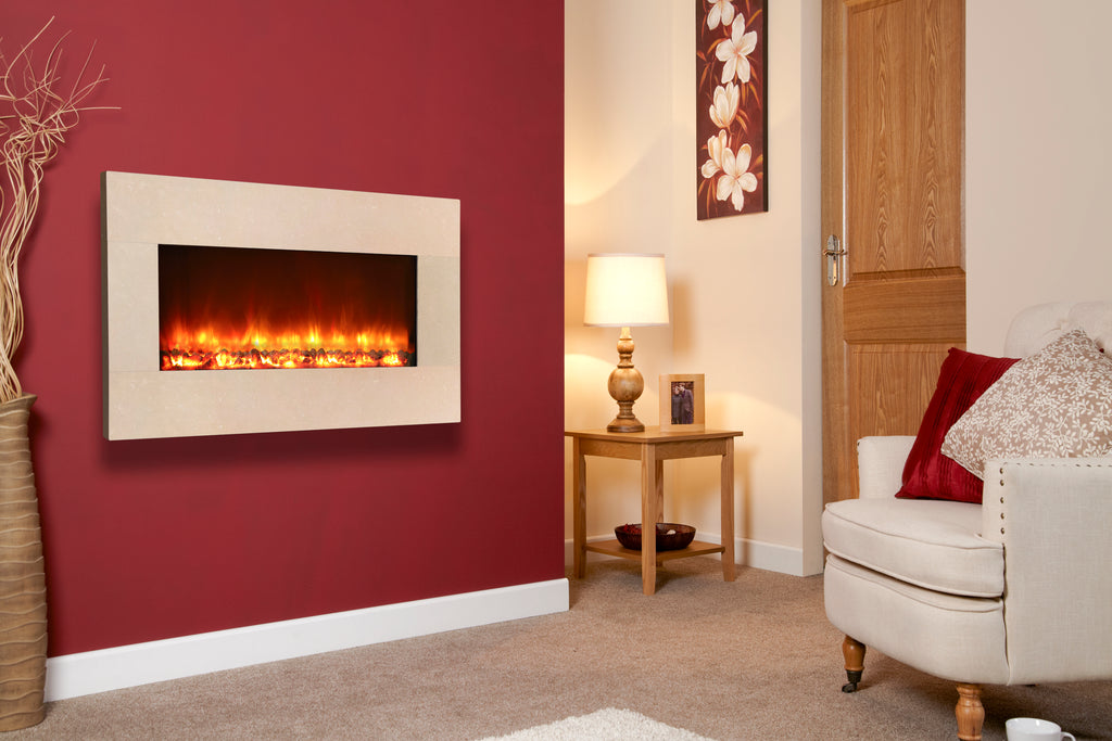 Celsi - Electriflame Fires -  XD 1100 Royal Botticino Wall Mounted Electric Fire