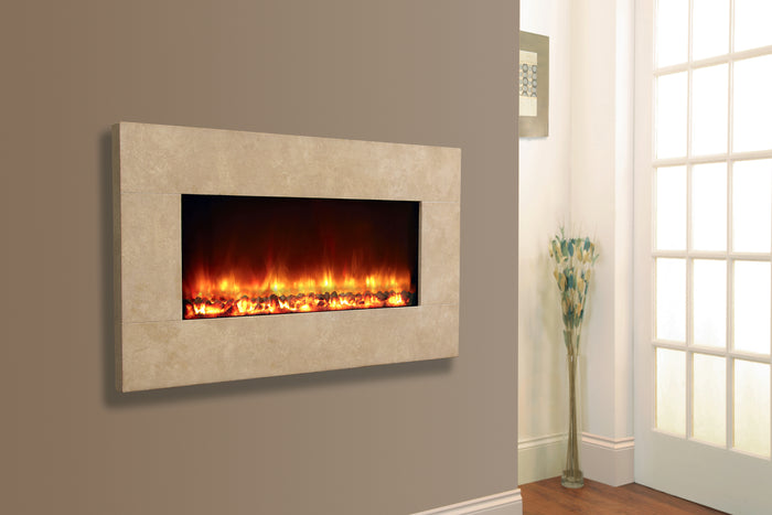 Celsi - Electriflame Fires -  XD 1300 Travertine Wall Mounted Electric Fire