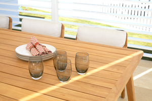 Skyline Design - Flexx - 6 Seat Outdoor Teak Dining Set with Dining Table