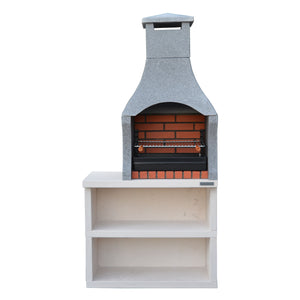 Xclusive Decor - Firenze Charcoal Barbecue with Side Table