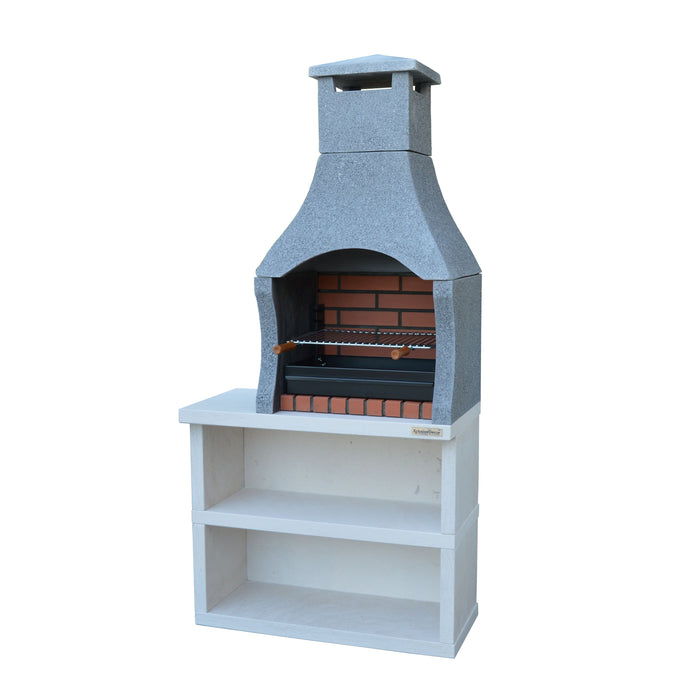 Xclusive Decor - Firenze Charcoal Barbecue with Side Table