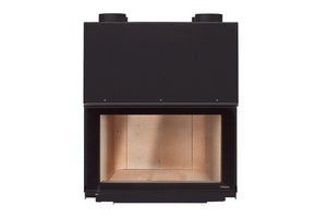 Fondis Ulys 700 black inset stove frame with empty firebox shown