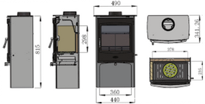 Henley Lincoln Eco with Logstore dimensions