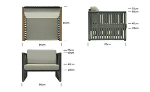 Skyline Design - Horizon Arm Chair