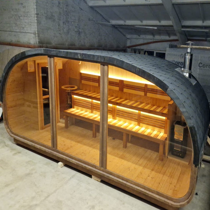 Hobbi Sauna with Full Front Panoramic Window