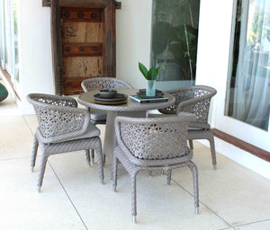 Skyline Design - Journey - 4 Seat Outdoor Dining Set with Tivoli Bistro Table