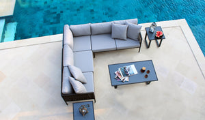Skyline Design - Kitt - 5 Seat Outdoor Lounge Set With Horizon Coffee Table And Side Tables