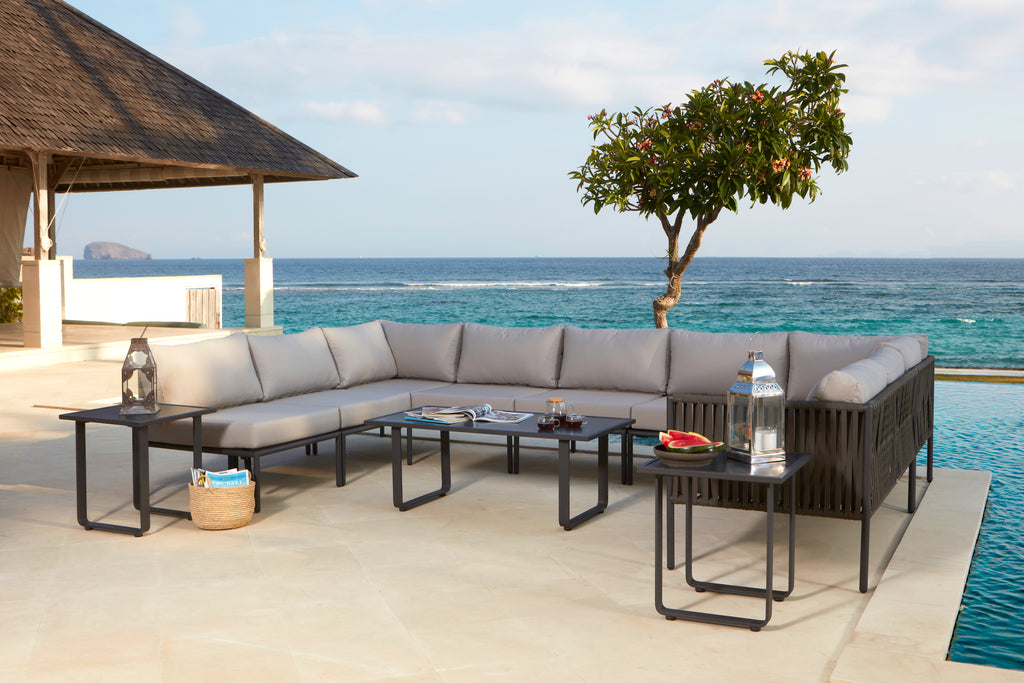 Skyline Design - Kitt - 9 Seat Outdoor Lounge Set With Horizon Coffee Table And Side Tables