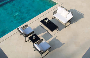 Skyline Design - Kona - 4 Seat Outdoor Lounge Set with Coffee and Side Table