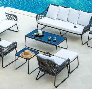 Skyline Design - Kona - 7 Seat Outdoor Lounge Set with Coffee and Side Tables