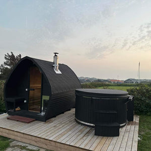 Leaf Shape Sauna with Terrace