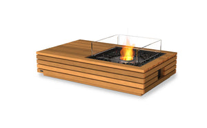 EcoSmart Fire Manhattan 50 Fire Pit Table Teak