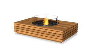 EcoSmart Fire Martini 50 Fire Pit Table Teak