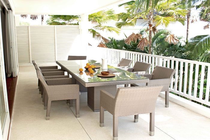 Skyline Design - Metz - 8 Seat Outdoor Dining Set with Pacific Table