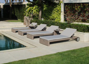 Skyline Design - Miami Breeze - 4 Seat Sun Lounger Set with Side Tables