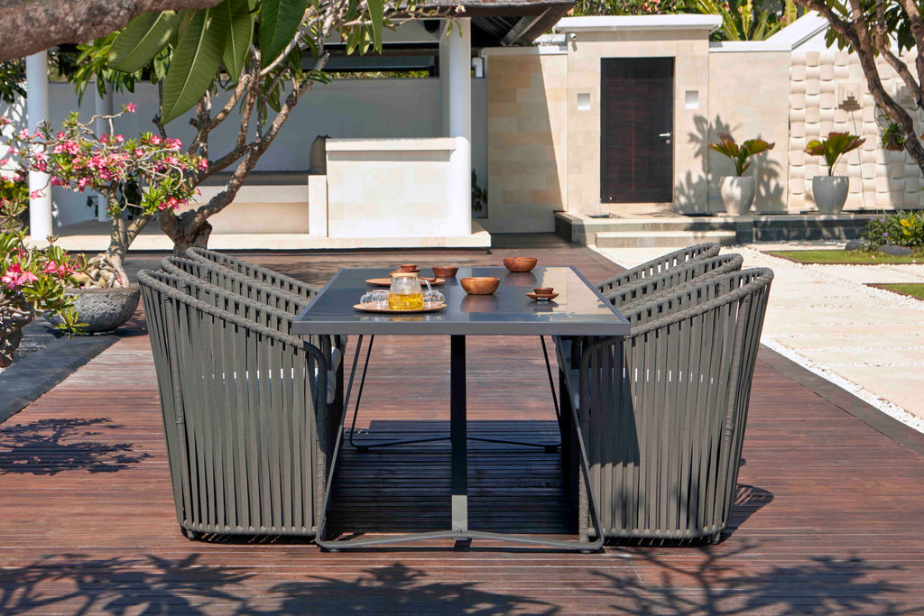 Skyline Design - Milano - 6 Seat Outdoor Dining Set With Horizon Table