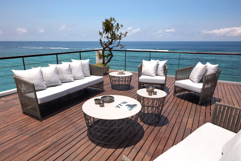 Skyline Design - Milano - 7 Seat Outdoor Lounge Set With Optik Large, Medium, and Side Tables
