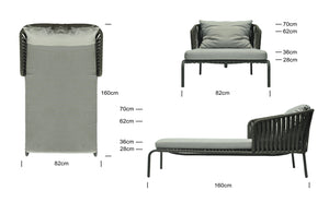 Skyline Design - Milano Chaise Lounger