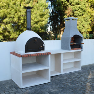 Xclusive Decor - Napoli Outdoor Kitchen - BBQ and Wood Fired Pizza Oven