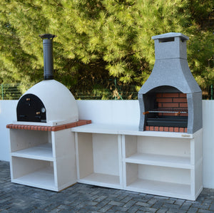 Xclusive Decor - Napoli Outdoor Kitchen - BBQ and Wood Fired Pizza Oven